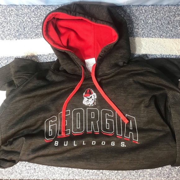 Georgia Bulldogs Russell XL Hoodie 100% Polyester - Picture 2 of 10